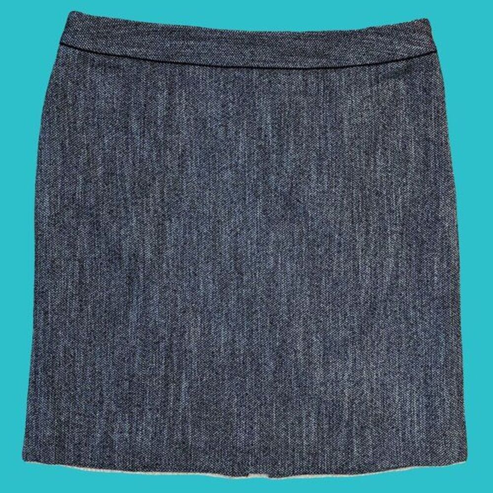 Semantiks Black and White Tweed Pencil Skirt Size 14 Preowned